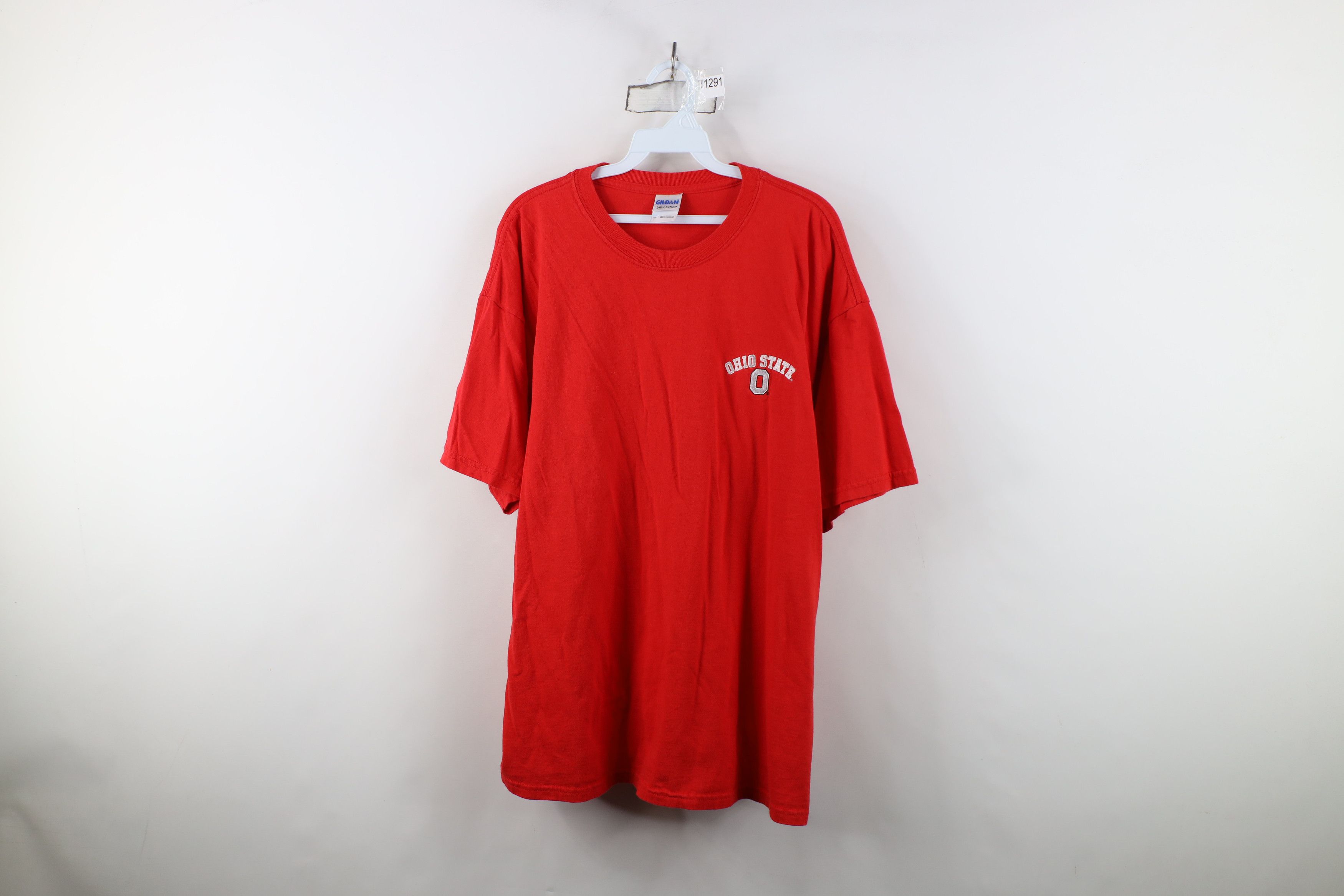 Vintage Vintage Y2K Ohio State University T-Shirt Red Football Size US XL / EU 56 / 4 - 1 Thumbnail