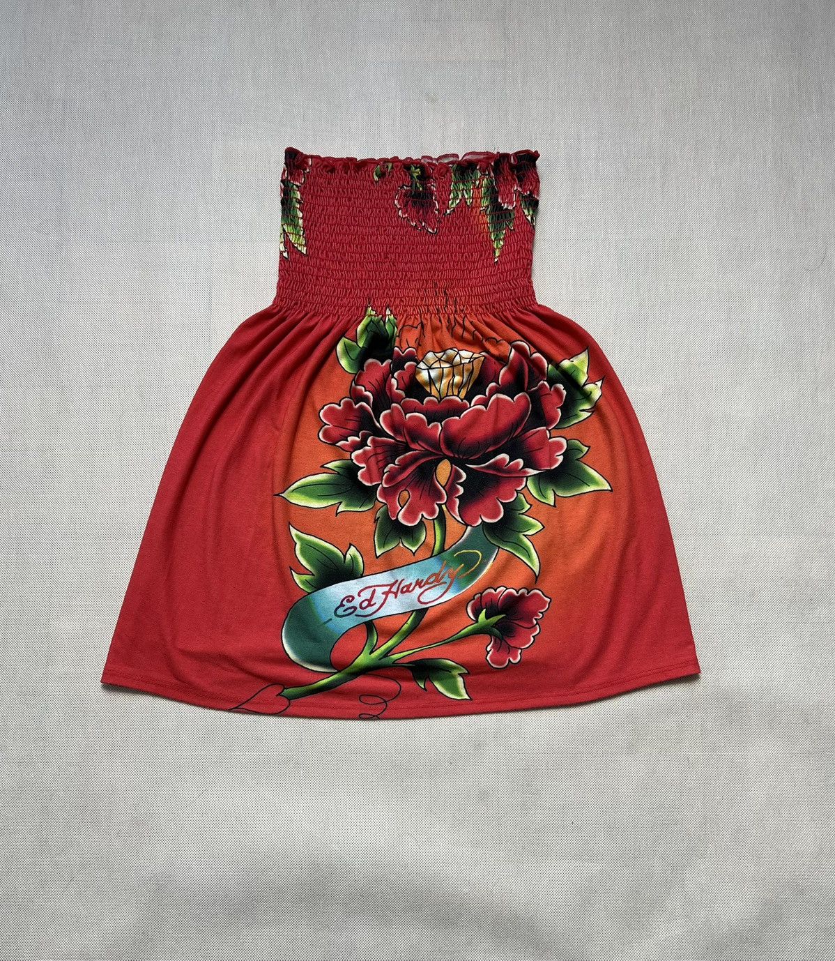 Ed Hardy × Vintage Skirt Ed Hardy flower y2k great Size 26" / US 2 / IT 38 - 1 Thumbnail