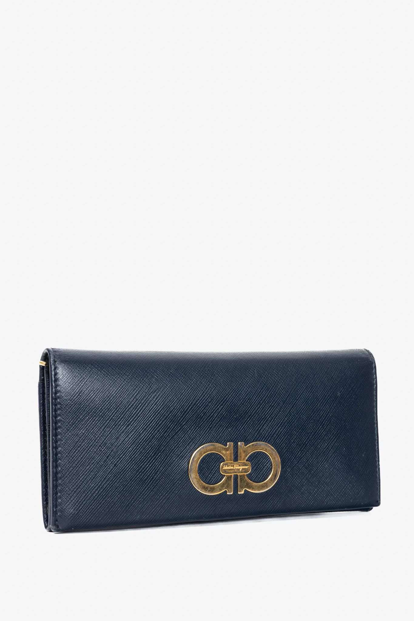 Salvatore Ferragamo Salvatore Ferragamo Saffiano Leather Gancini Wallet Size ONE SIZE - 2 Thumbnail
