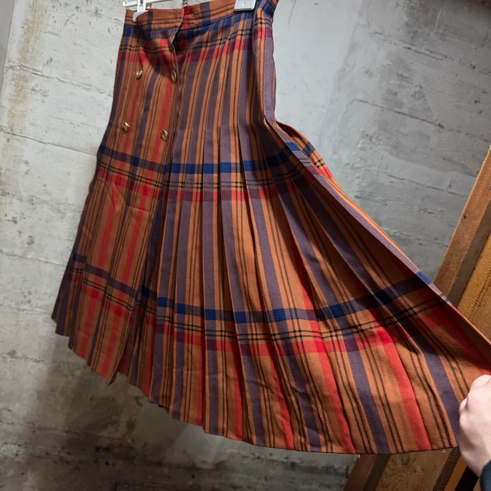 Yves Saint Laurent 70s-80s Yves Saint Laurent plaid skirt Size 28" / US 6 / IT 42 - 2 Thumbnail