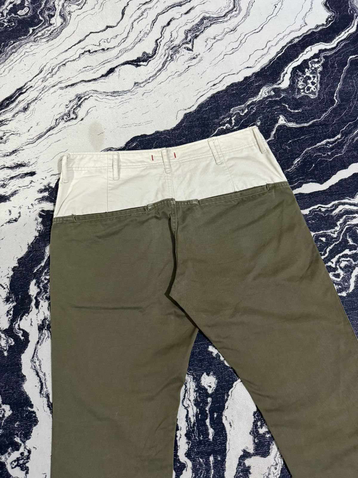 Japanese Brand Hanalei japan 2tone longpants white olive green Size US 30 / EU 46 - 9 Thumbnail