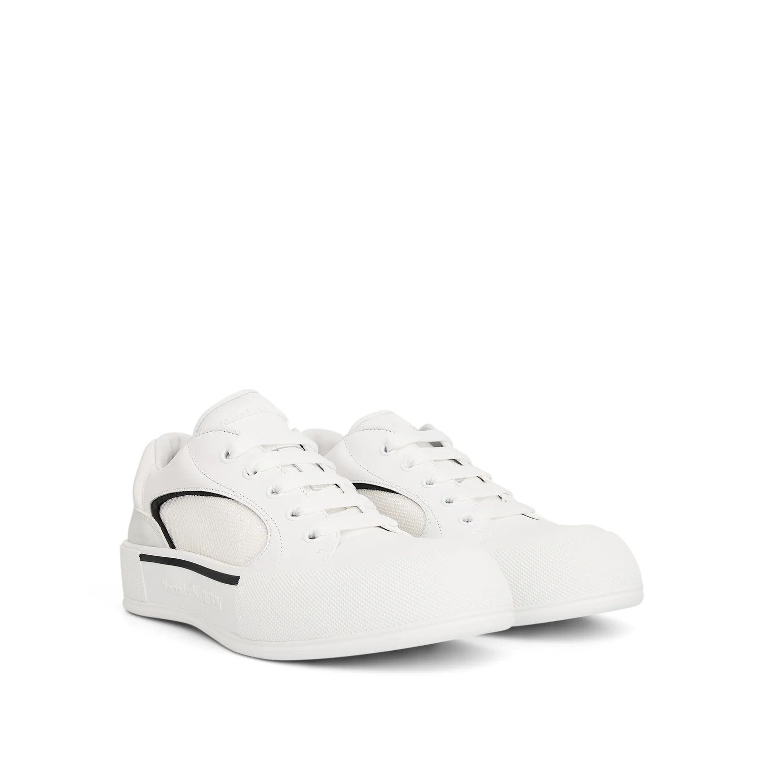 Alexander McQueen o1mris0824 Sneaker in Black & White Size US 6 / EU 39 - 2 Thumbnail