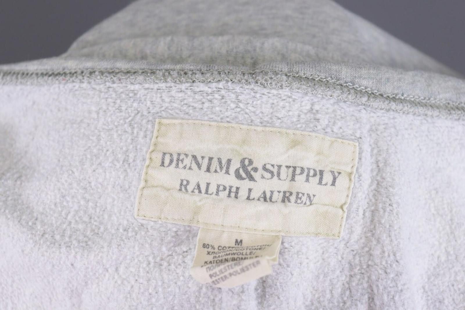 Denim & Supply Ralph Lauren Denim & Supply Ralph Lauren Gray Full Hoodie Sweater Size M Size US M / EU 48-50 / 2 - 12 Thumbnail
