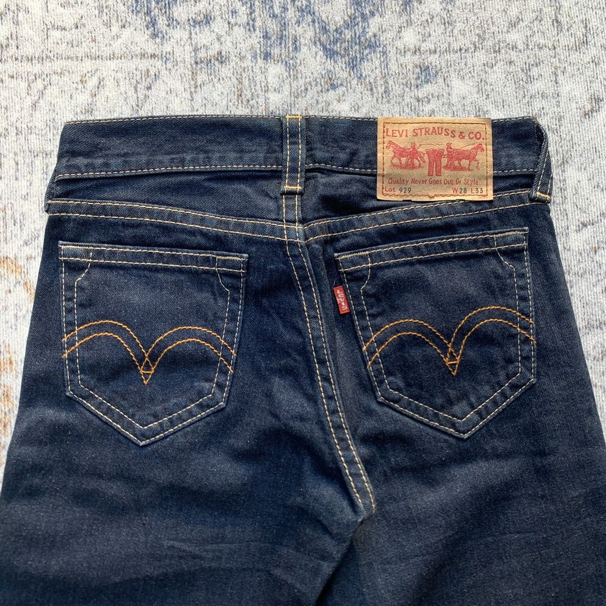 Levi's Vintage Clothing 90s Rare Vintage Levi's 929 Wide Leg Flared Pants Size 28" / US 6 / IT 42 - 2 Thumbnail