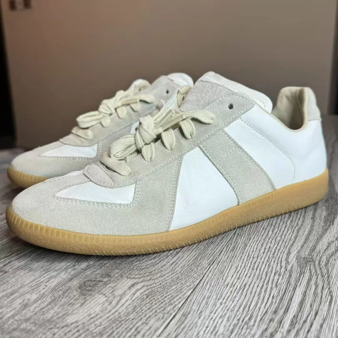 Maison Margiela White Low-Top Sneakers Size 7.5 Size US 7.5 / EU 40-41 - 1 Thumbnail