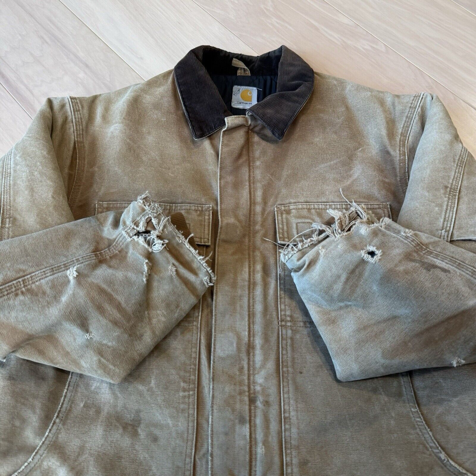 Carhartt × Vintage Vintage Carhartt Arctic Jacket 2XL Brown Workwear Full Zip Size US XXL / EU 58 / 5 - 4 Thumbnail