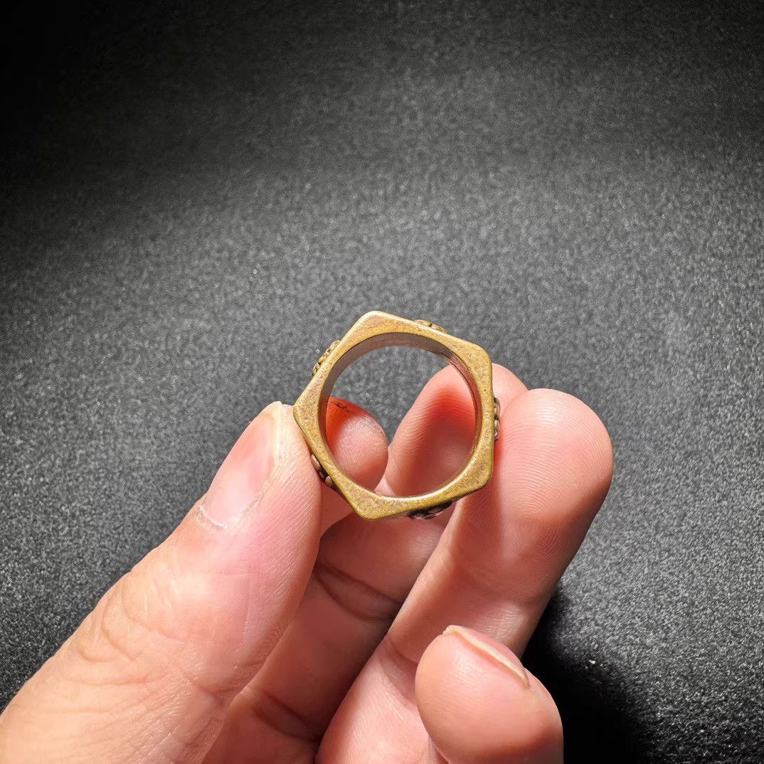 VIBE Chrome Vintage Rings🔥🔥🔥 Size ONE SIZE - 5 Thumbnail