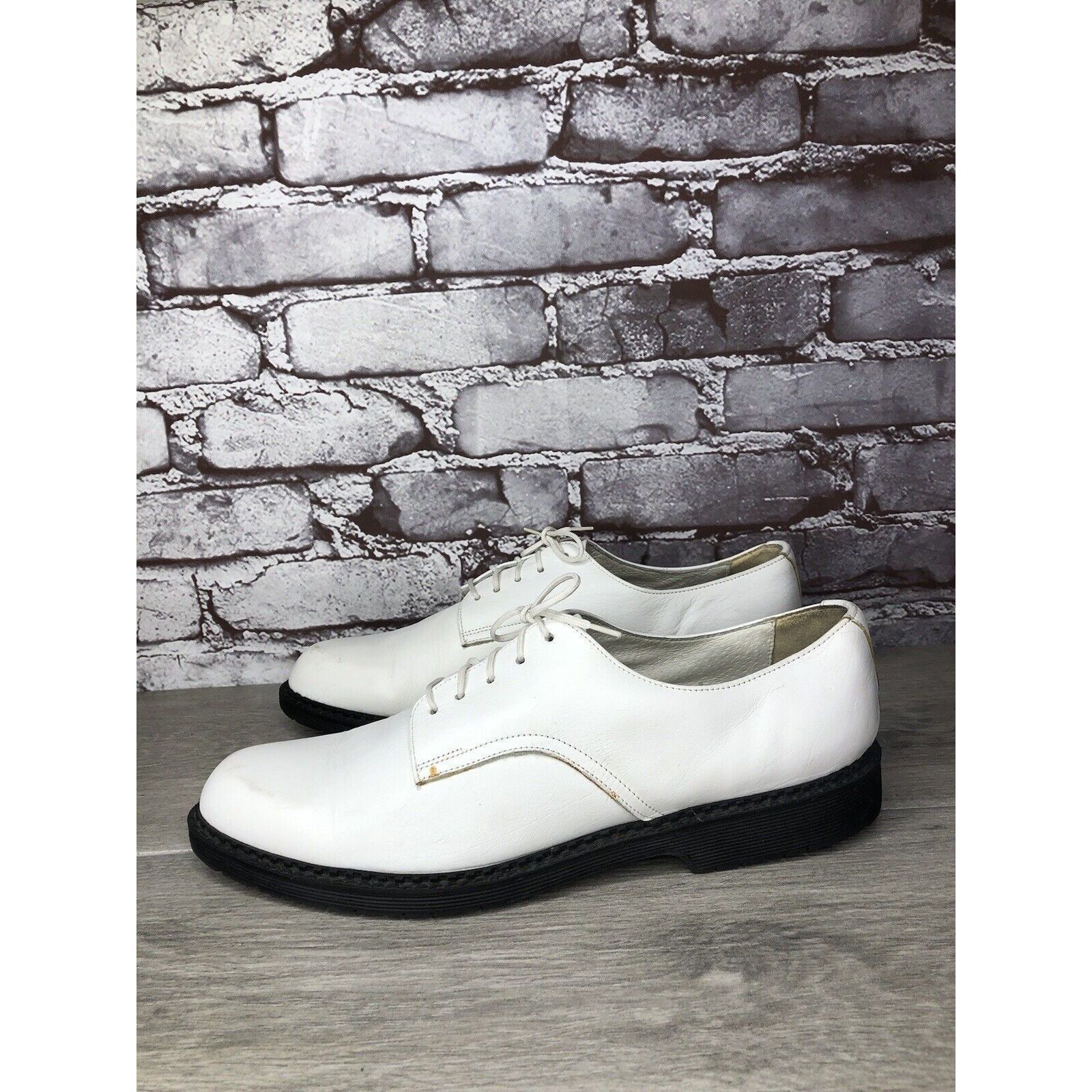 Other Banana Blues USA G.H.Q White Leather Plain Oxfords Shoes Men Size US 9.5 / EU 42-43 - 1 Thumbnail