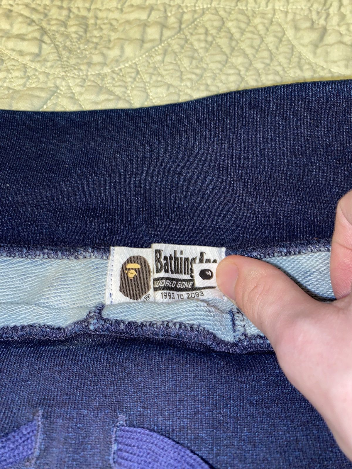 Bape Indigo Tiger Shark Sweat Shorts Size US 30 / EU 46 - 6 Thumbnail
