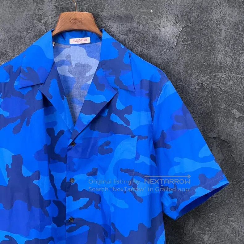 Valentino Valentino Camouflage cotton short-sleeved shirt Size US S / EU 44-46 / 1 - 3 Thumbnail