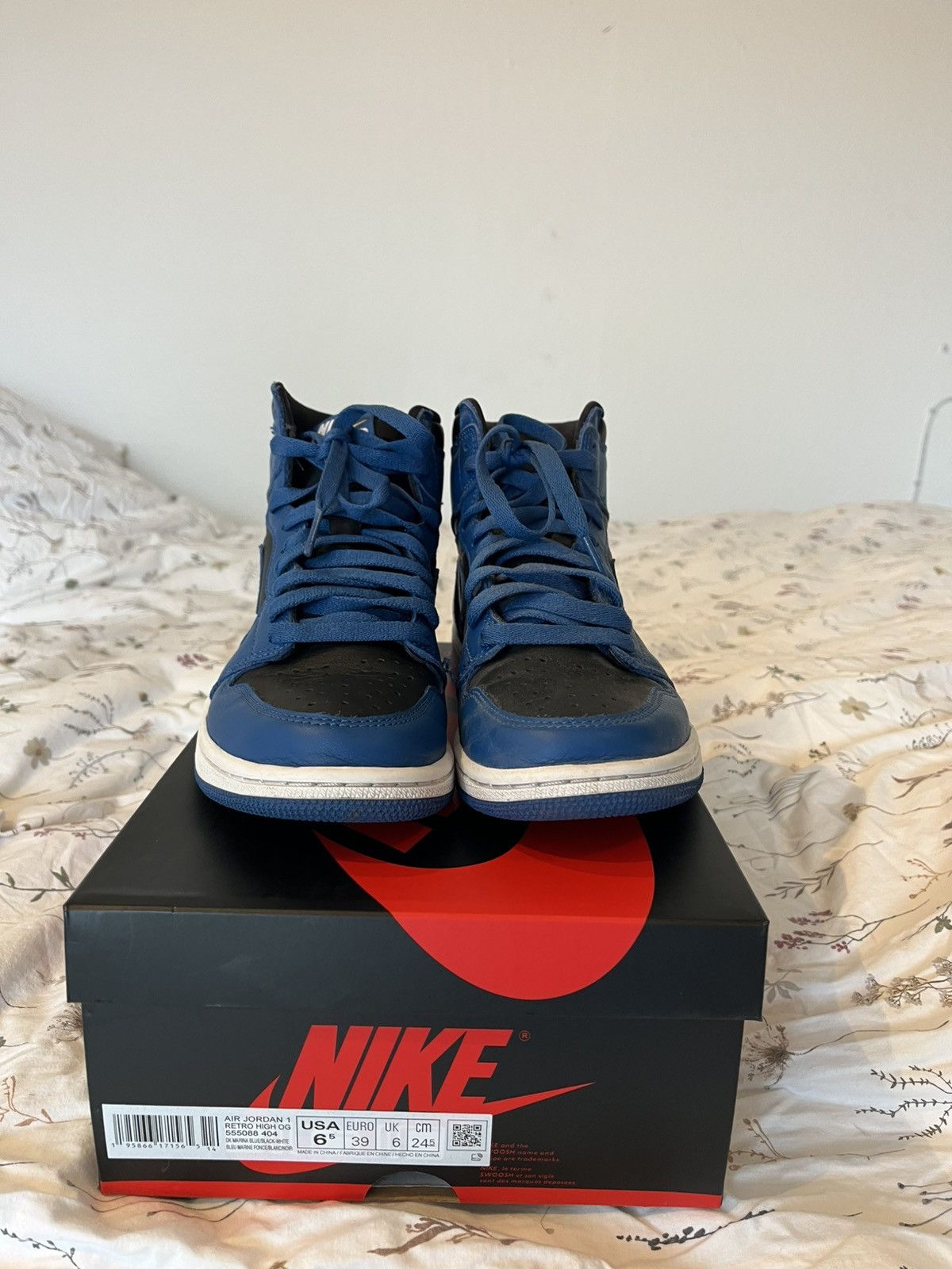 Nike Jordan 1 high marine blue🪼 Size US 8 / IT 38 - 5 Thumbnail