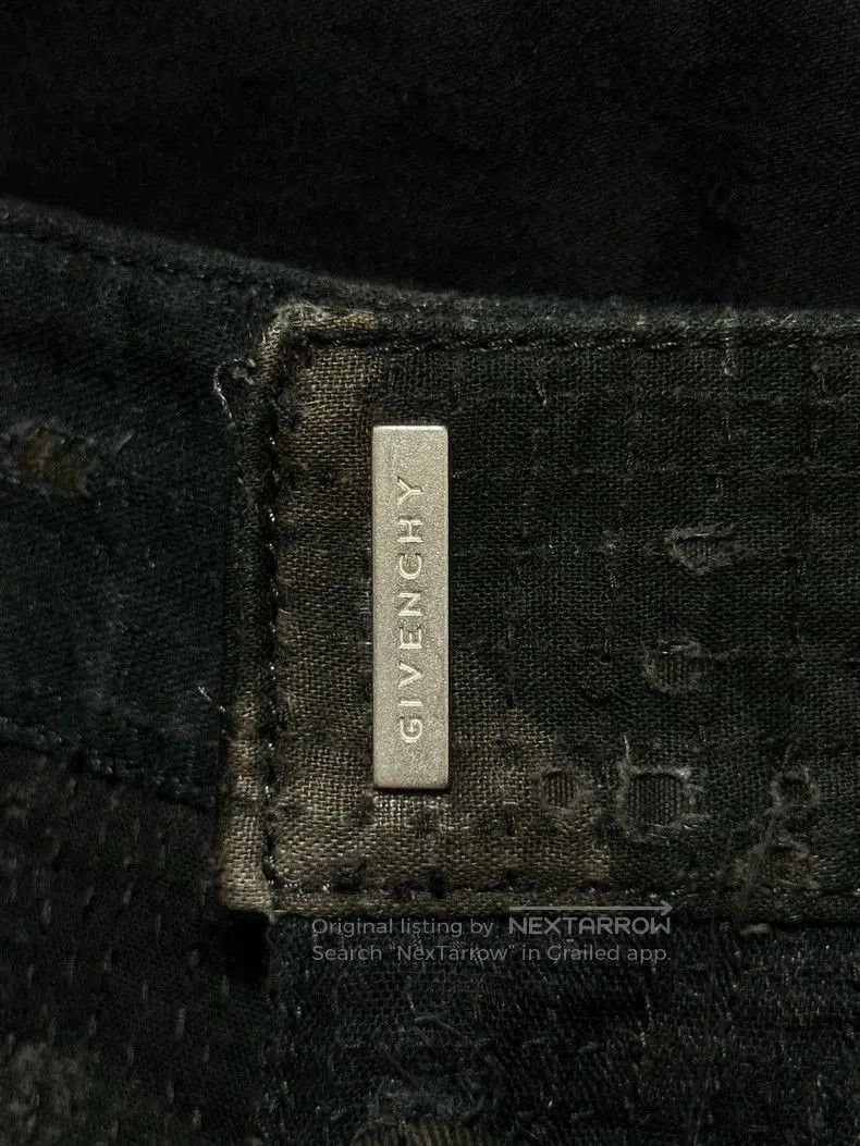 Givenchy Givenchy Black Green Distressed Denim Jeans . Size US 32 / EU 48 - 3 Thumbnail