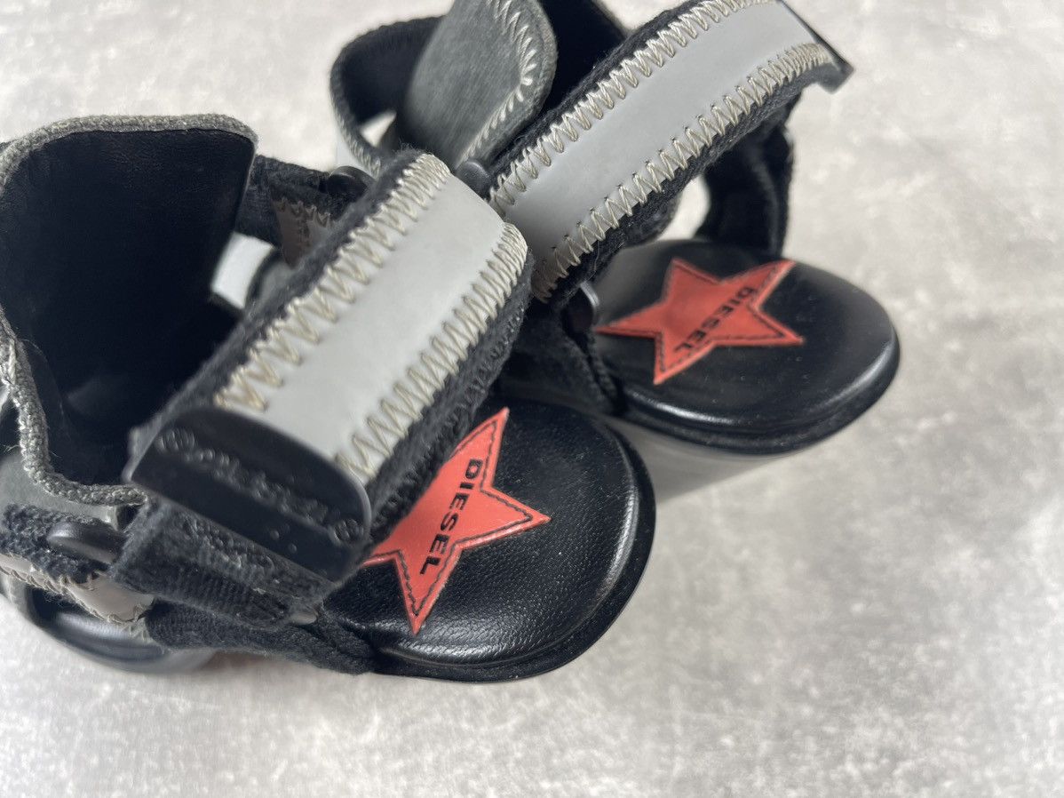 Diesel Diesel Platform Wedge Avant-Garde Star Logo Straps Sandals Size US 10 / IT 40 - 7 Thumbnail
