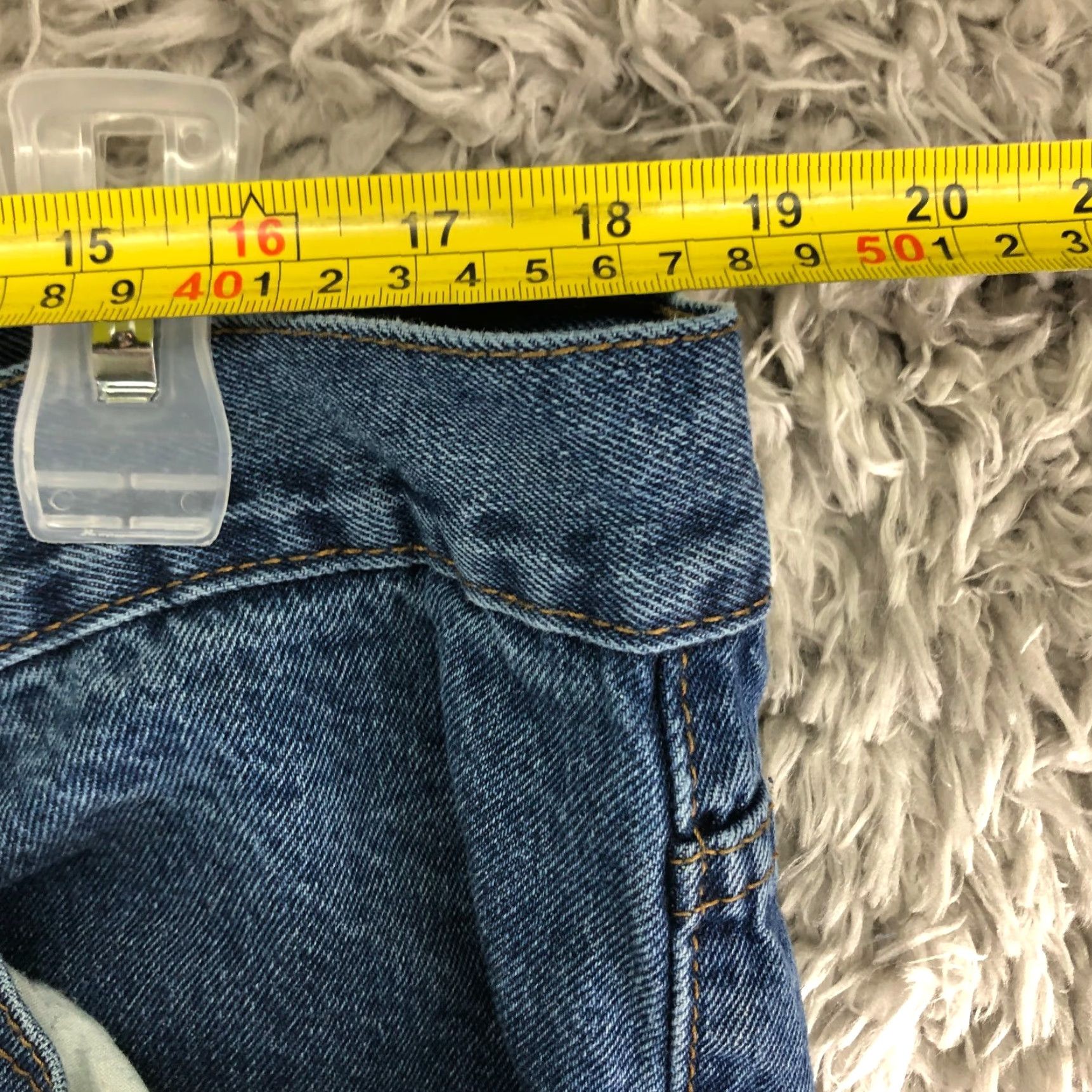 Denime Oscar Jeans Mens 40x30 Mid Rise Straight Leg Medium Wash Blue Denim Jeans Size US 40 / EU 56 - 2 Thumbnail