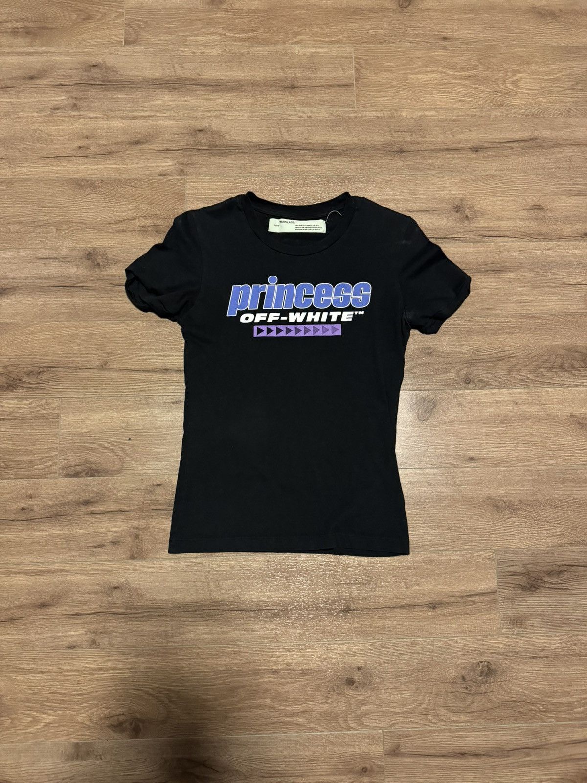image of Off White Princess T Shirt in Black, Women's (Size XS)