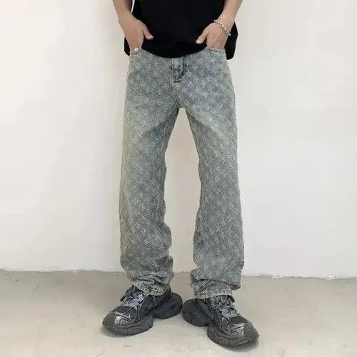 VIBE Cross Embroidered Denim Jeans Size US 32 / EU 48 - 5 Thumbnail