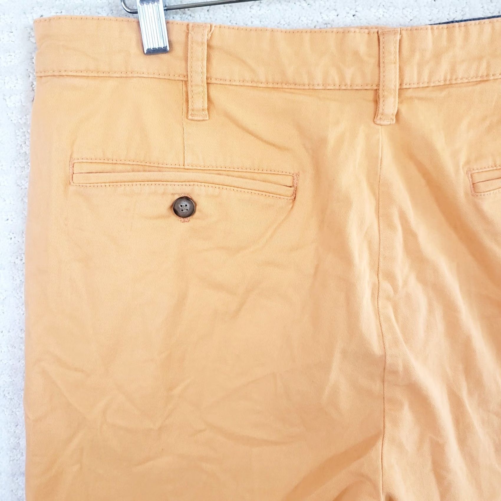 Nautica Nautica Men's 36x8 Cantalope Orange Flat Front Classic Fit The Deck Shorts Size US 36 / EU 52 - 6 Thumbnail