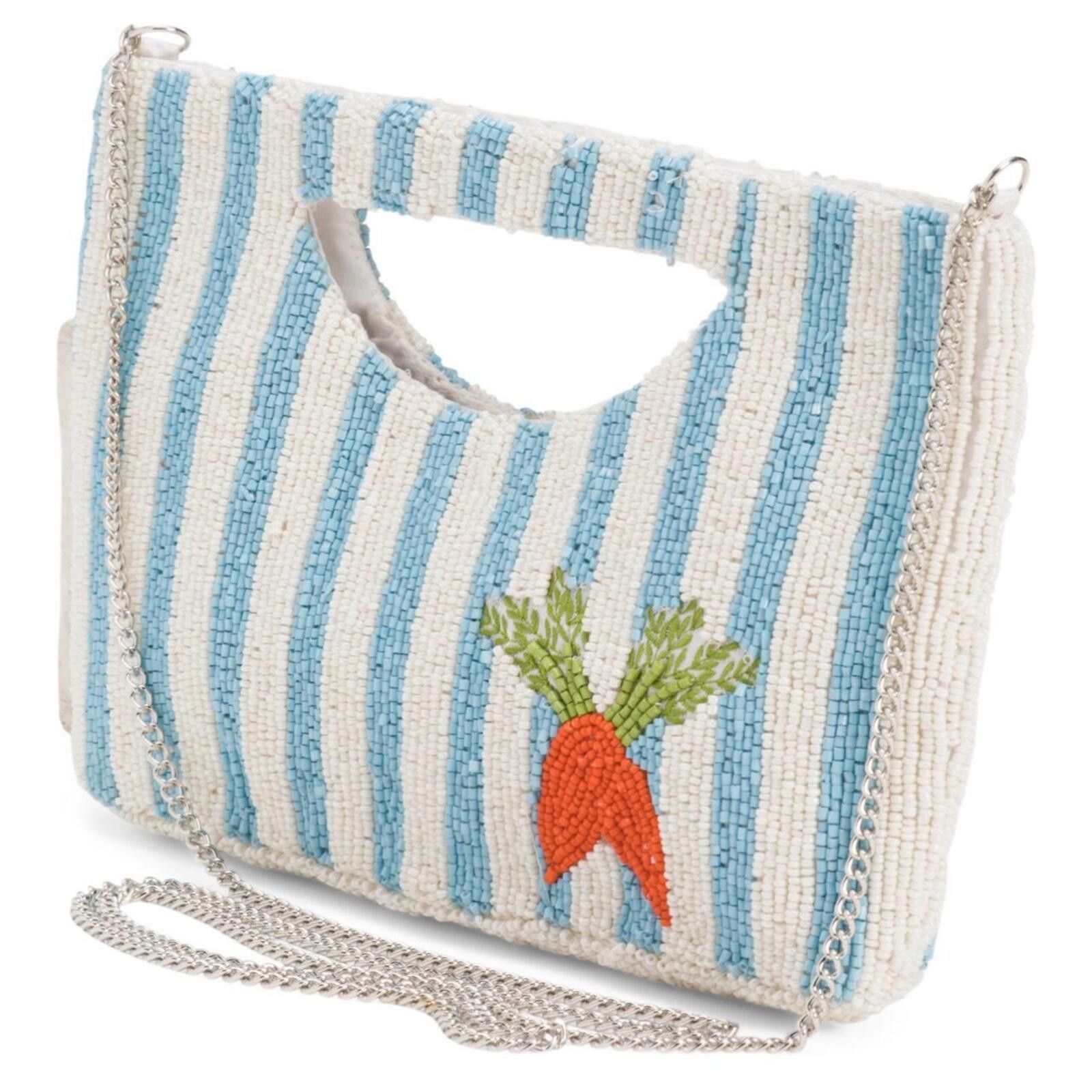 Marsell TikTok Viral Carrot Vegetable Basket Beaded Bag Size ONE SIZE - 2 Thumbnail