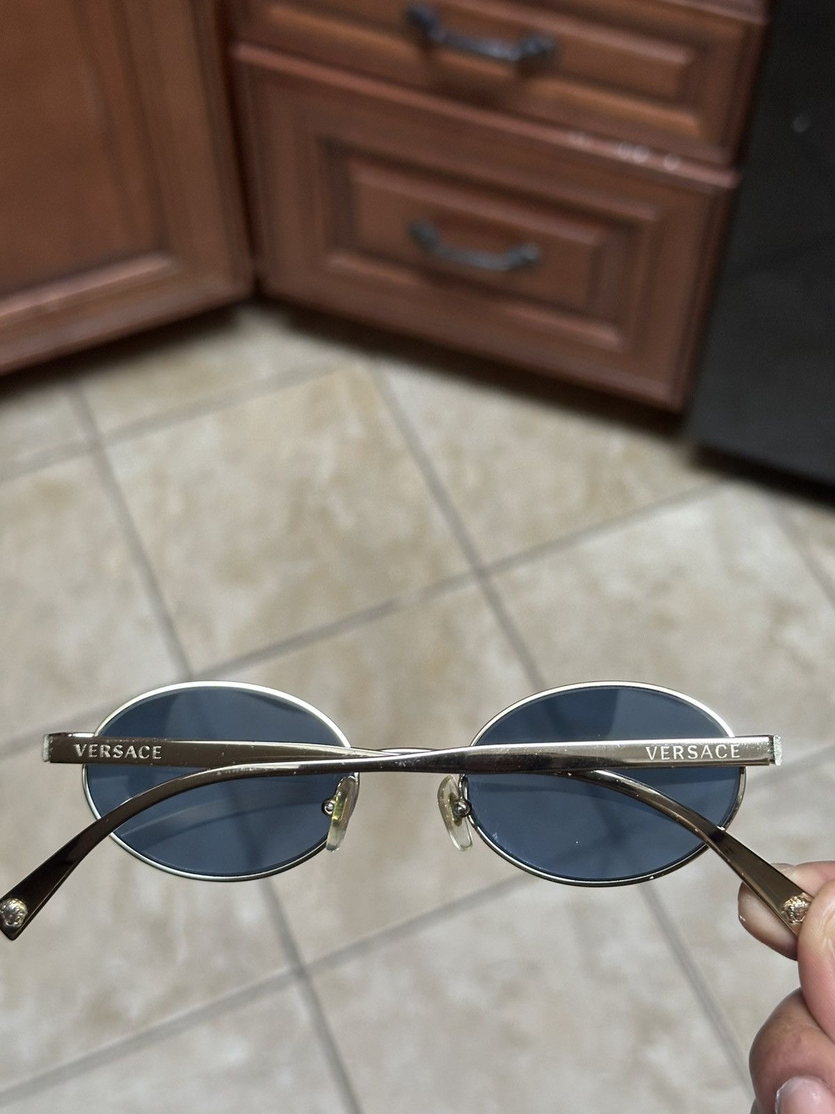Versace Versace Oval Glasses Size ONE SIZE - 6 Thumbnail
