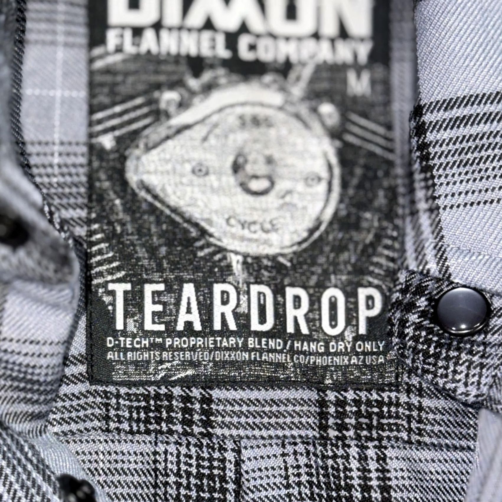 Vintage Dixxon Flannel Shirt Mens M Gray Plaid Teardrop Snap Front Long Sleeve Size US M / EU 48-50 / 2 - 3 Thumbnail
