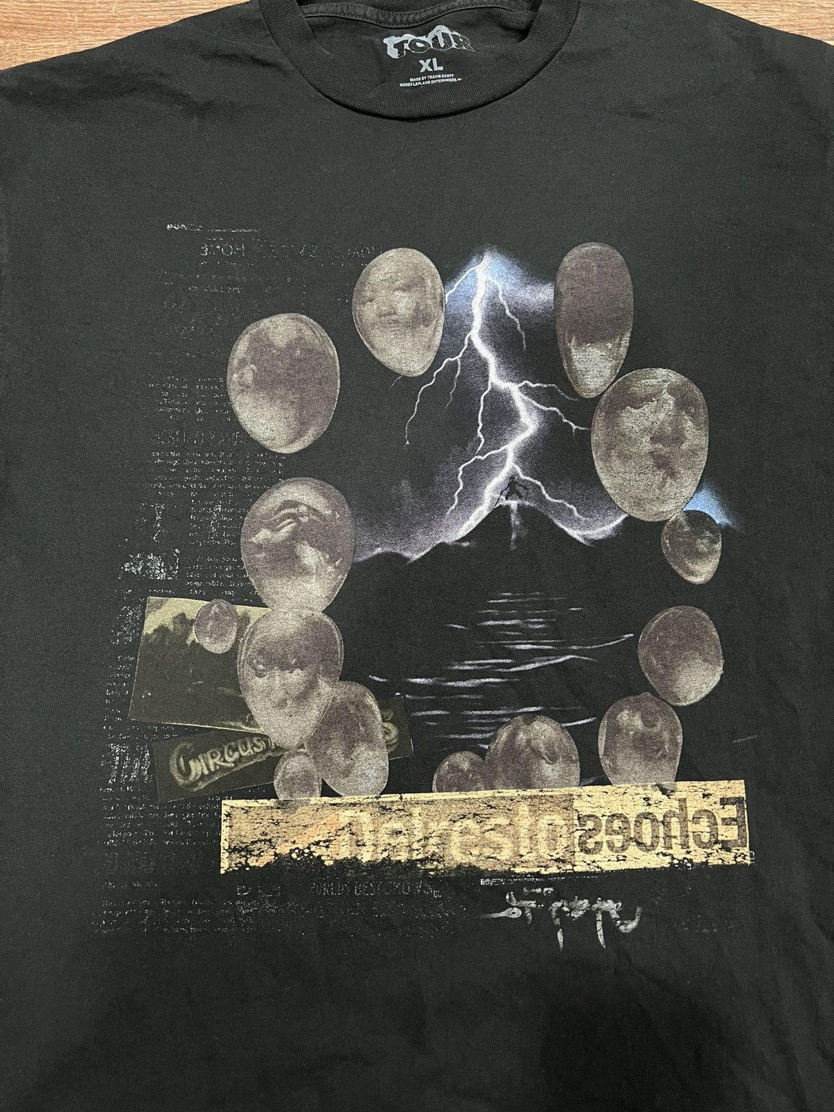 Travis Scott Travis Scott Utopia Tour Delresto Echo Graphic Tee Size XL Size US XL / EU 56 / 4 - 4 Thumbnail