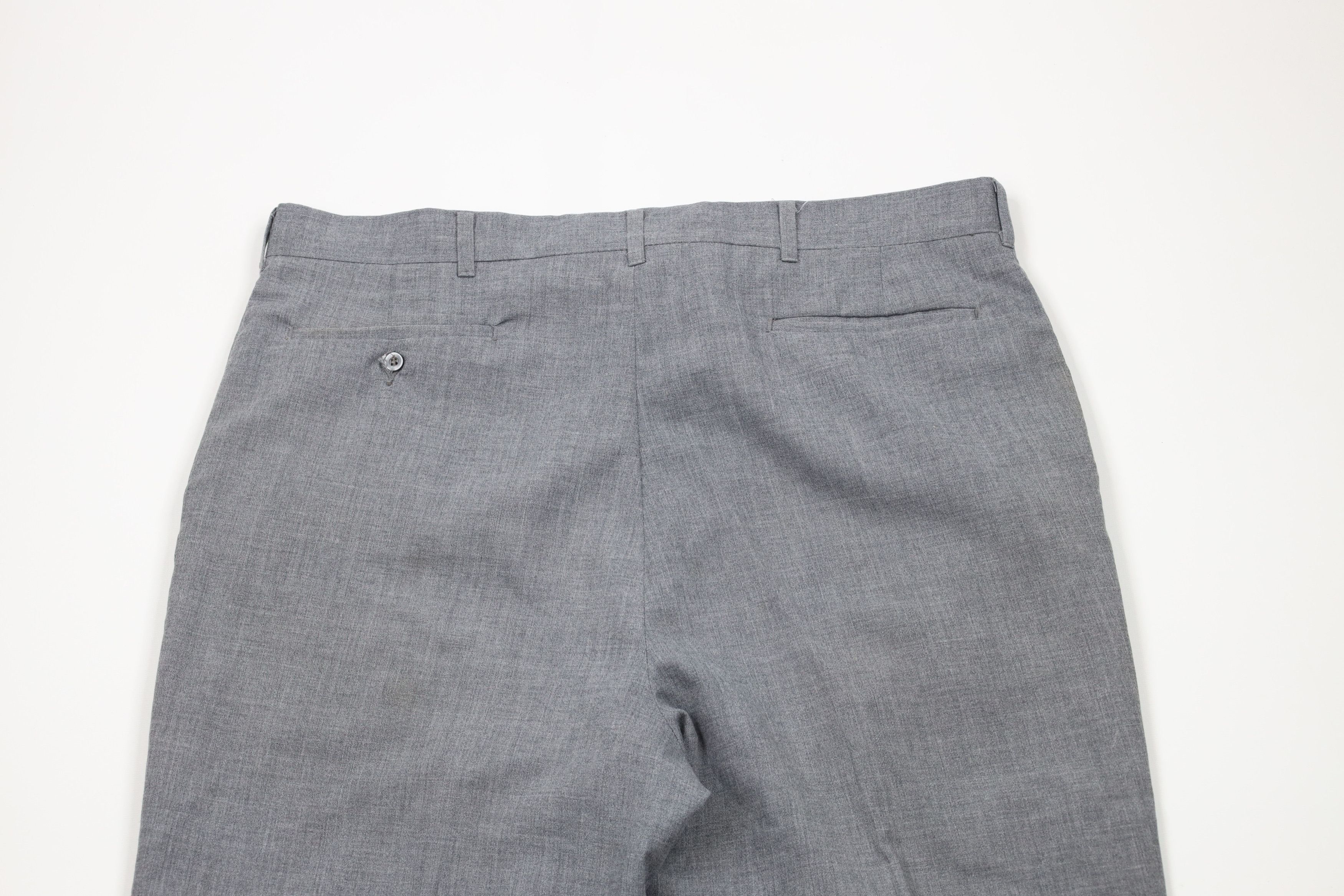 Vintage Vintage 70s Streetwear Flared Wide Leg Chino Pants Gray Size US 36 / EU 52 - 12 Thumbnail