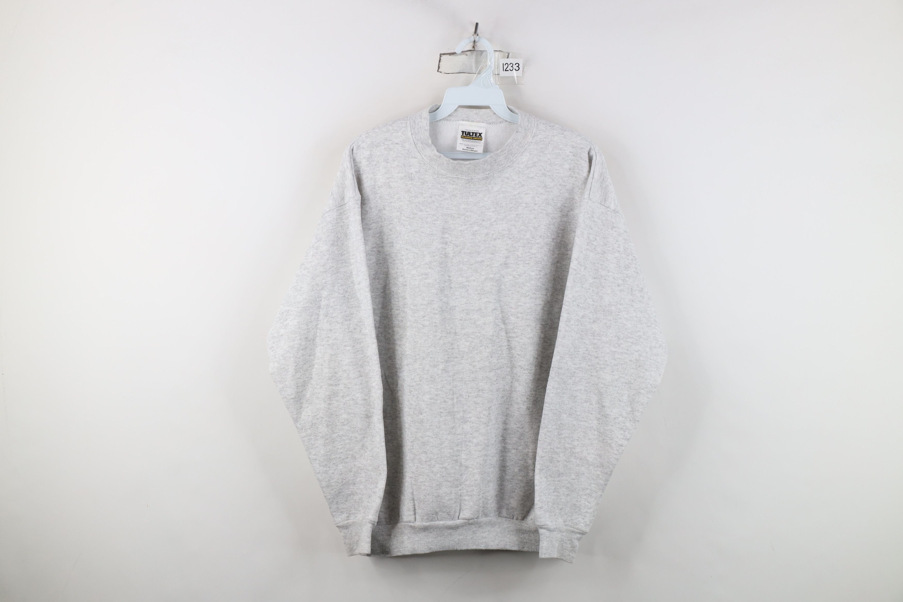 Vintage Vintage 90s Streetwear Crewneck Sweatshirt Heather Gray USA Size US M / EU 48-50 / 2 - 1 Thumbnail