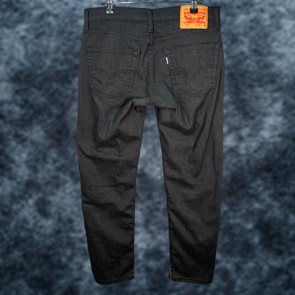 Levi's Levi's 511 Mens Size 30 x 28 Slim Fit Black Stretch Jeans Cotton Blend Denim Size US 30 / EU 46 - 1 Thumbnail