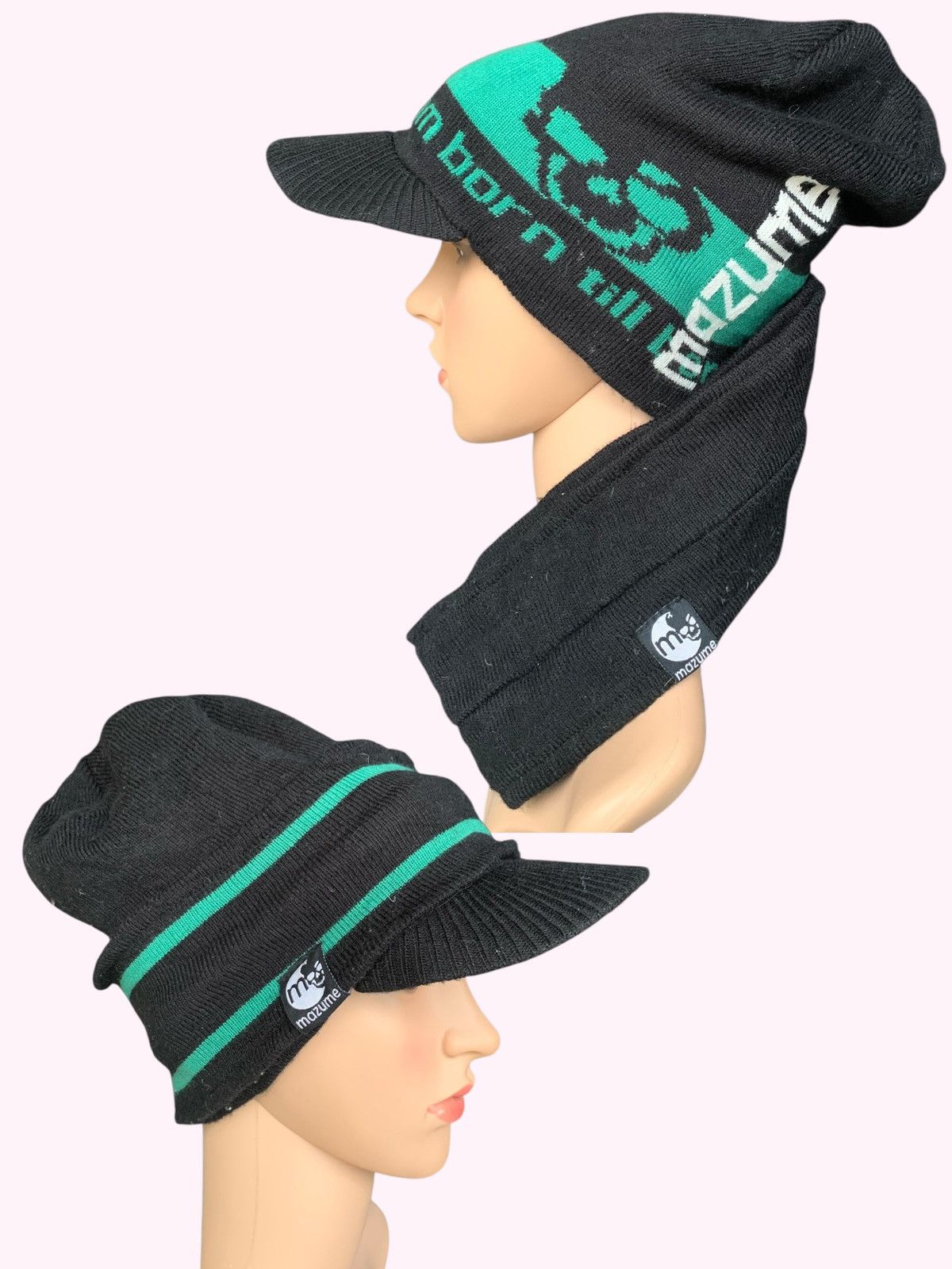 Japanese Brand × Kapital Vintage Mazume Skull Winter Sesions Beanie Hat Visor ☠️ Size ONE SIZE - 1 Thumbnail