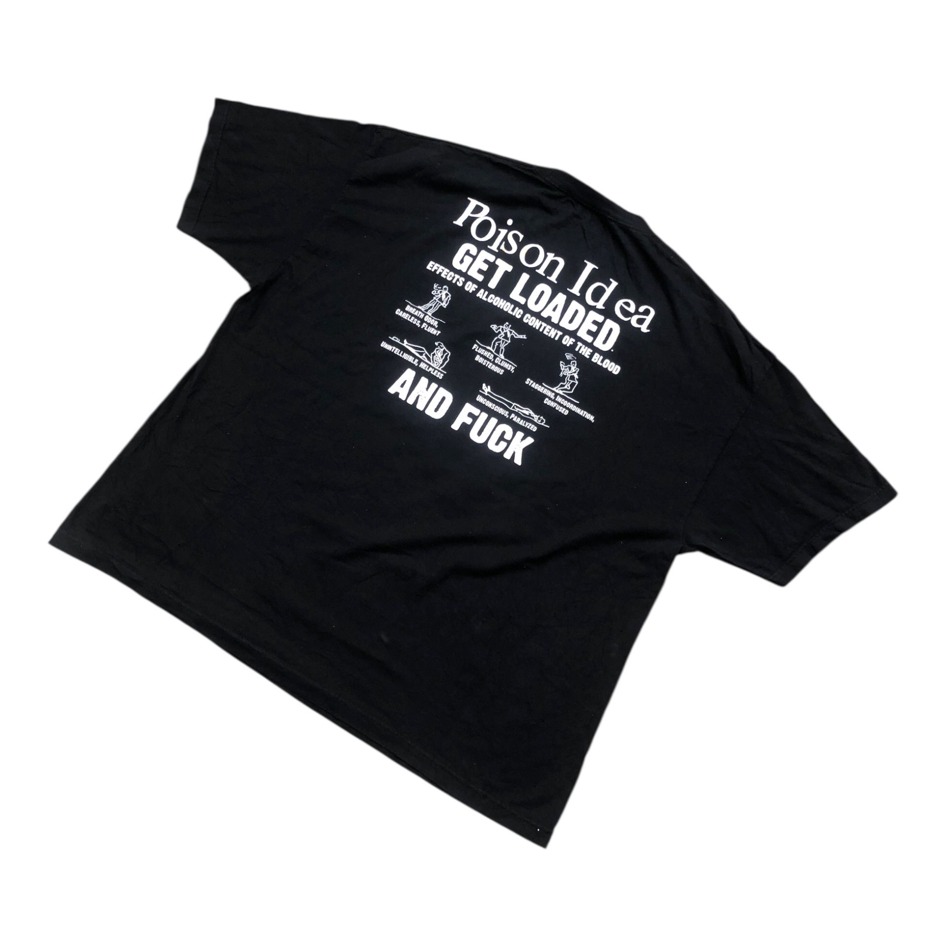 Band Tees 🔥Vintage POISON IDEA Punk Ian Mackaye Fugazi Band T-Shirt Size US XXL / EU 58 / 5 - 2 Thumbnail