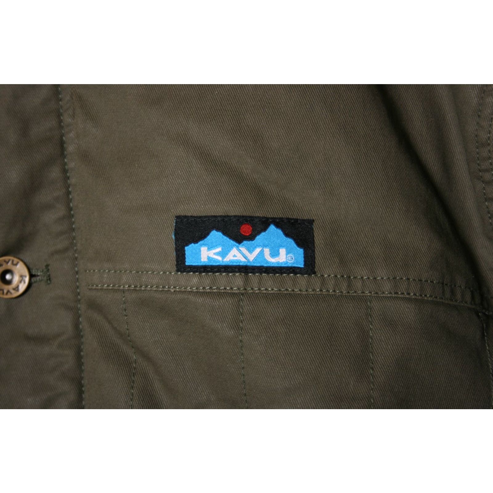 KAVU KAVU Jacket Olive Green Cotton Canvas Plaid Flannel Lined Men's M Size Medium -- Excellent Condition Size US M / EU 48-50 / 2 - 3 Thumbnail