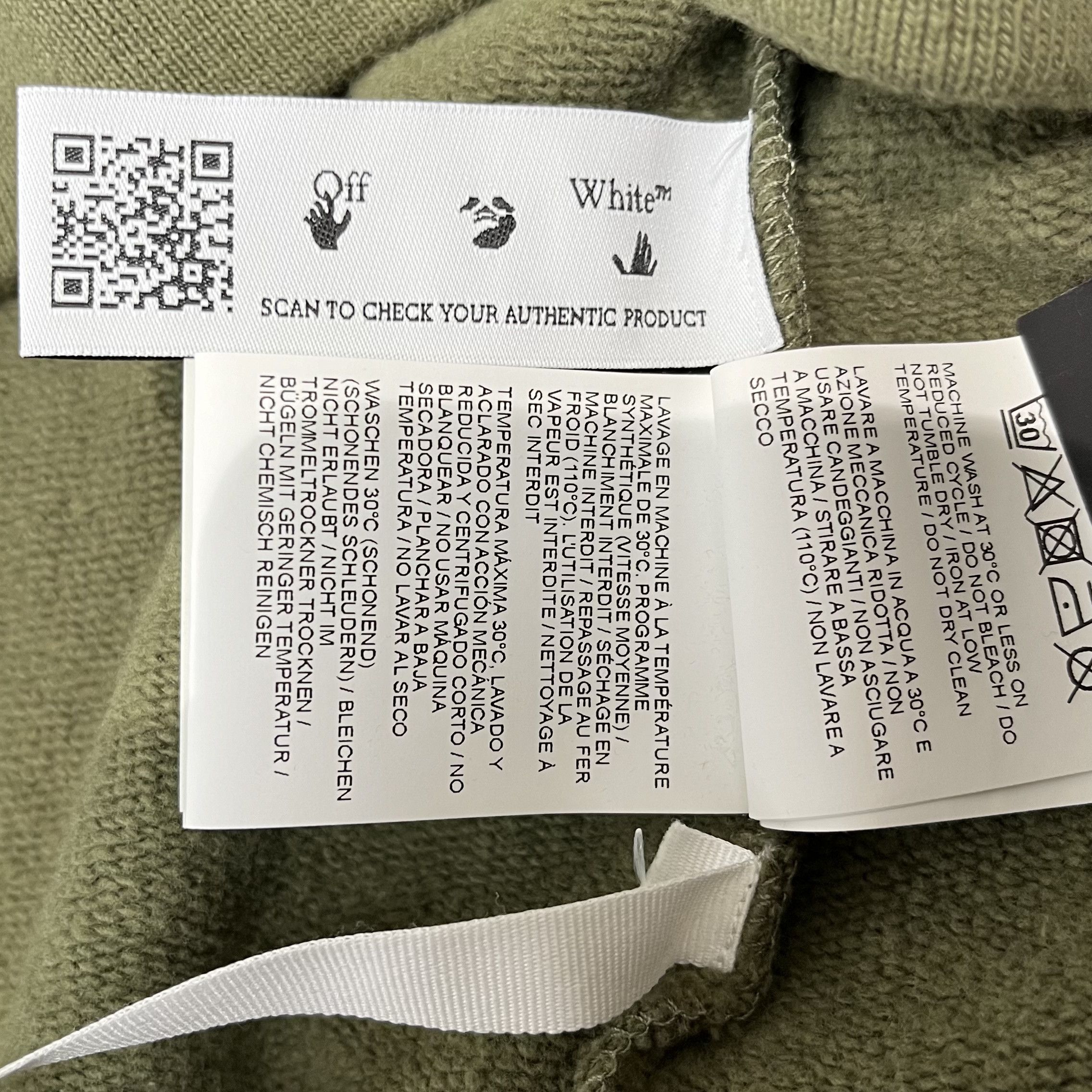 Off-White Off White Rubber Arrows Hoodie Green Size US M / EU 48-50 / 2 - 9 Thumbnail