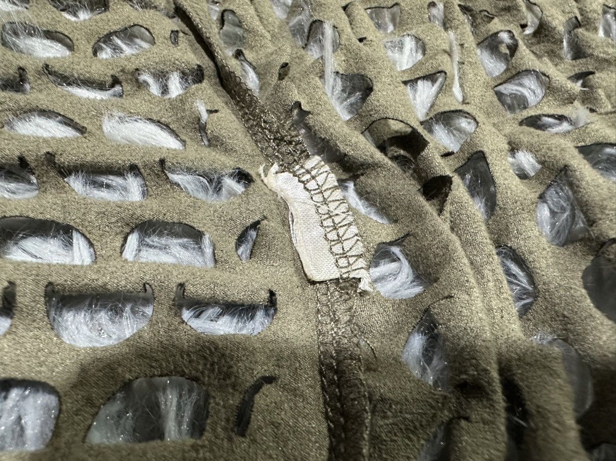 Japanese Brand 🔥Y2K Japanese Asymmetric Laser Cut Mesh Suede Cardigan Size US M / EU 48-50 / 2 - 8 Thumbnail