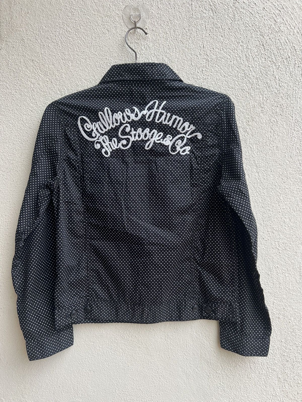 Vintage STOOGE & CO Japan Embroidery Polka Dots Light Trucker Jacket Size US S / EU 44-46 / 1 - 12 Thumbnail