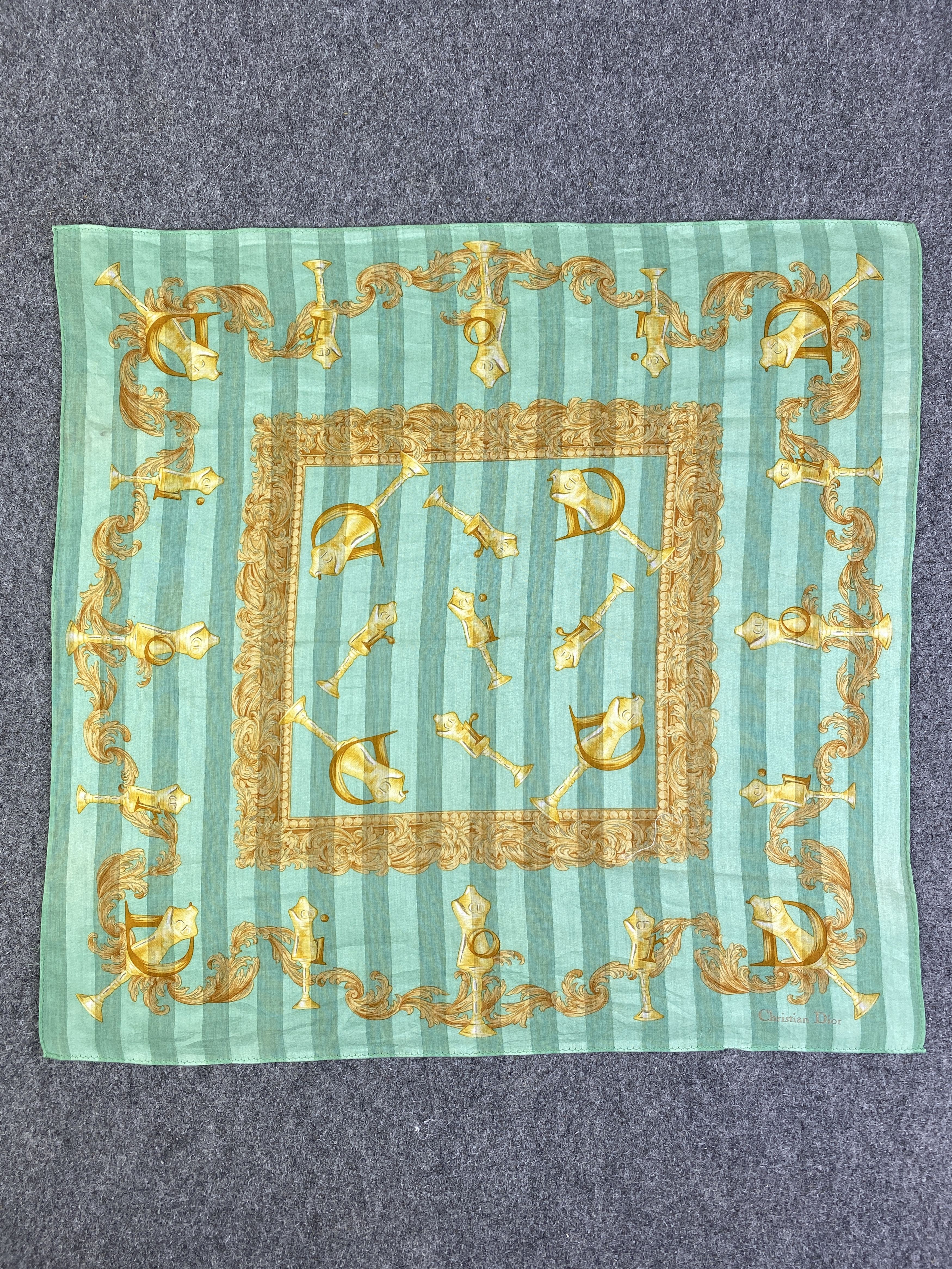 Dior Vintage Christian Dior Handkerchief / Neckerchief KT0007 Size ONE SIZE - 4 Thumbnail