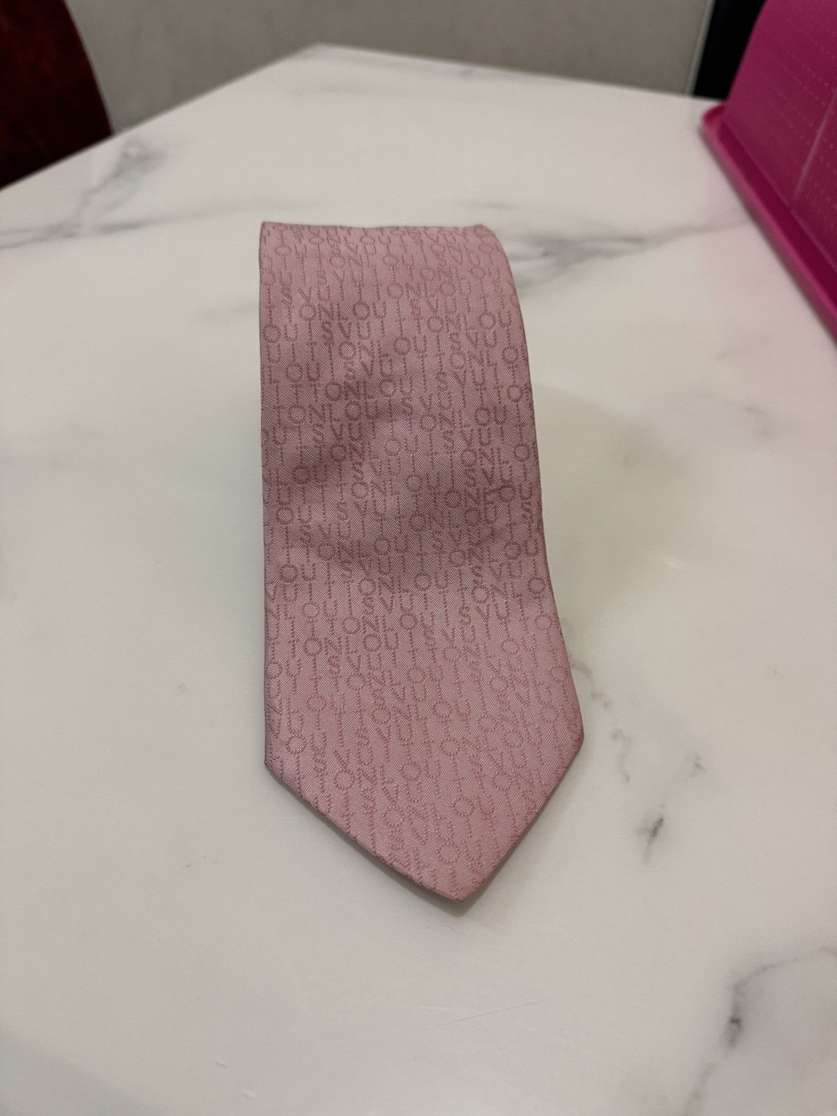 Louis Vuitton Louis Vuitton Neck Tie Spell Out Size ONE SIZE - 2 Thumbnail
