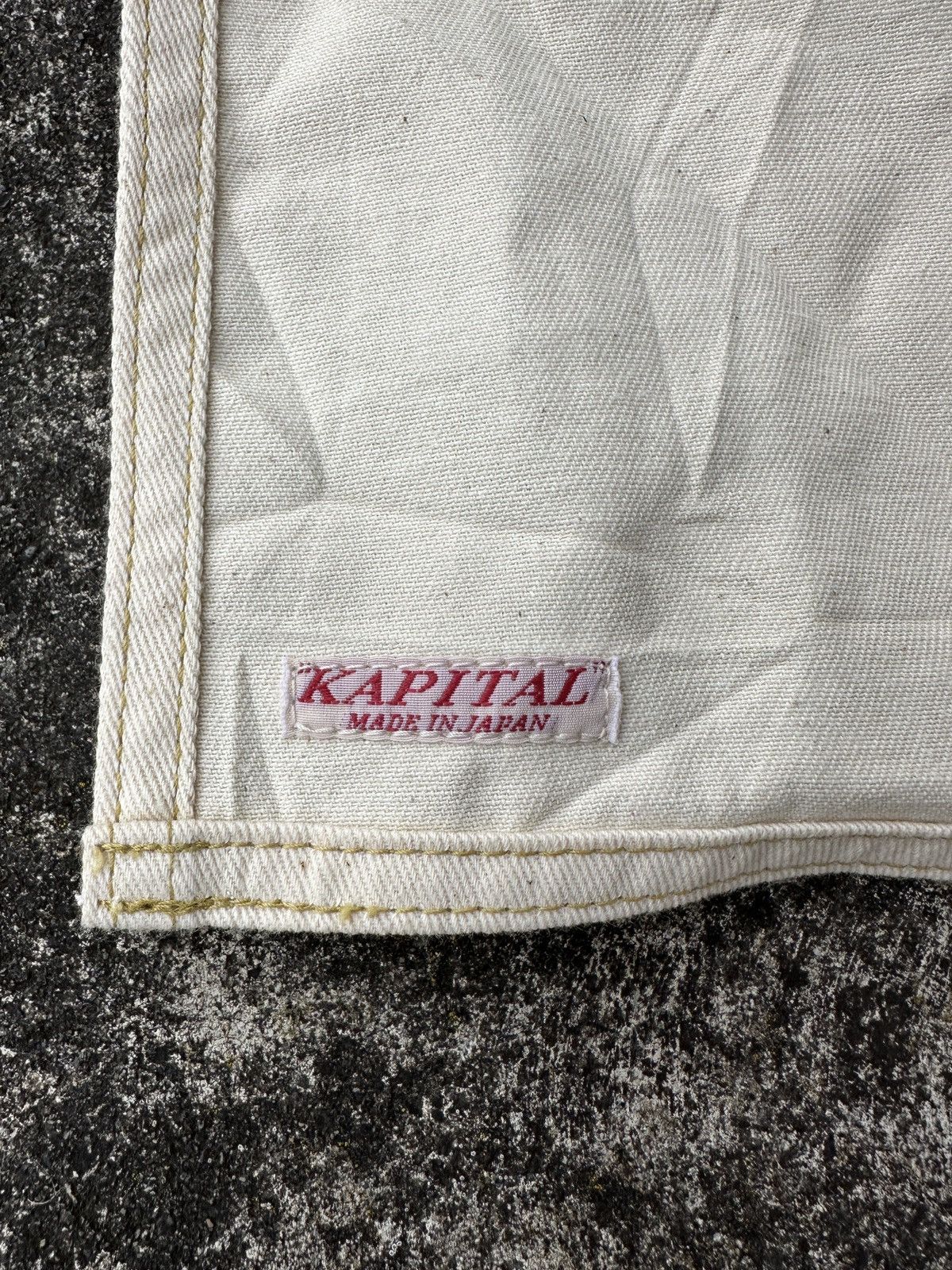 Kapital Kapital Lumber double knee chaps + apron Ivory white pant Size US 36 / EU 52 - 10 Thumbnail