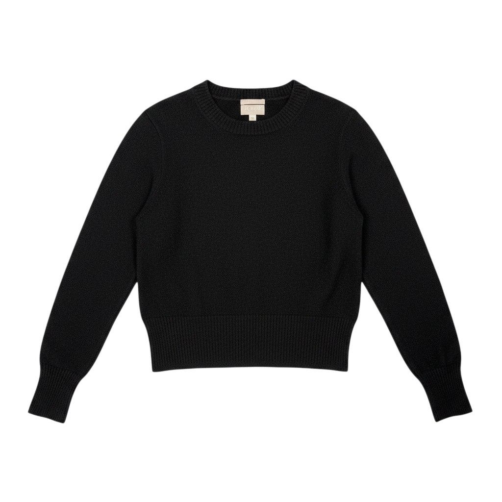 J.Crew J Crew Cropped Fit Luxury Women's M Black Cashmere Sweater Size M / US 6-8 / IT 42-44 - 1 Thumbnail