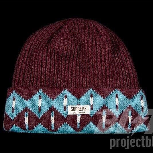 Supreme FW12 SUPREME PAKISTAN BEANIE BURGUNDY 2012 Size ONE SIZE - 1 Thumbnail