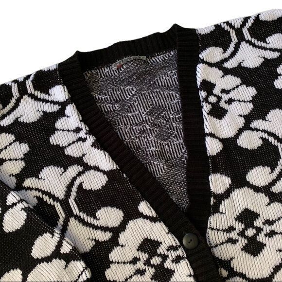 Vintage Vintage Chunky Knit Abstract Novelty Cardigan Sweater M Size M / US 6-8 / IT 42-44 - 5 Thumbnail