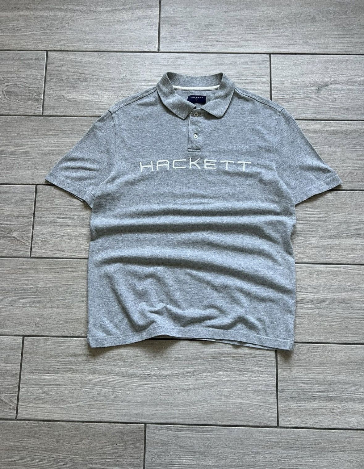 Hackett Vintage Hackett Classic Polo T-shirt Grey Old Money Size US M / EU 48-50 / 2 - 4 Thumbnail