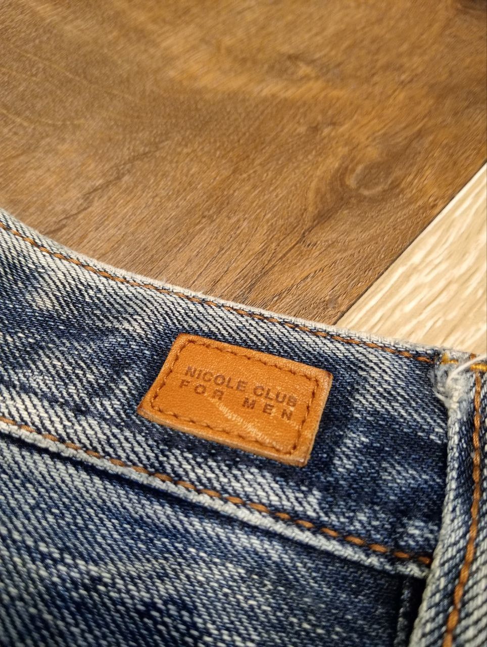 Nicole Club JAPANESE NICOLE CLUB FOR MEN BLUE DENIM FLARED PANTS Size US 30 / EU 46 - 8 Thumbnail