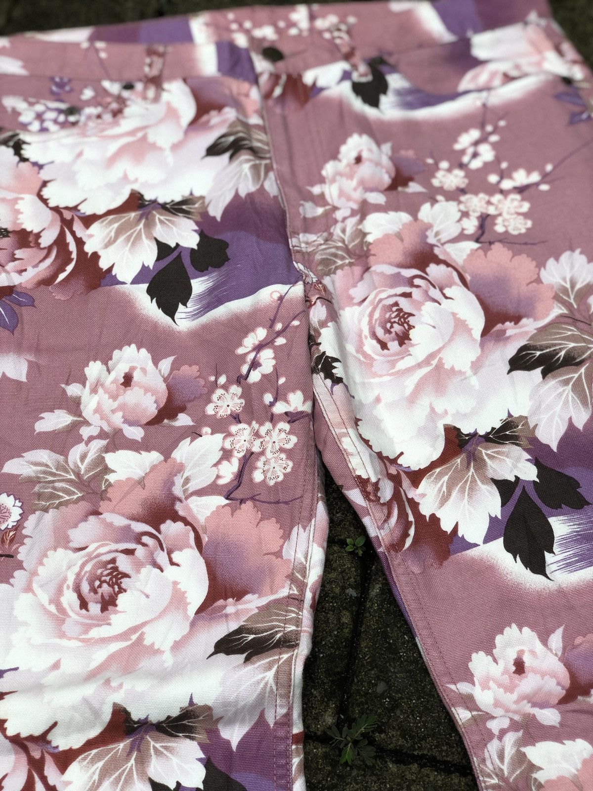 Other 💸NEED GONE💸 Glamdy Flower Printed Flared Denim Pants Size US 32 / EU 48 - 5 Thumbnail