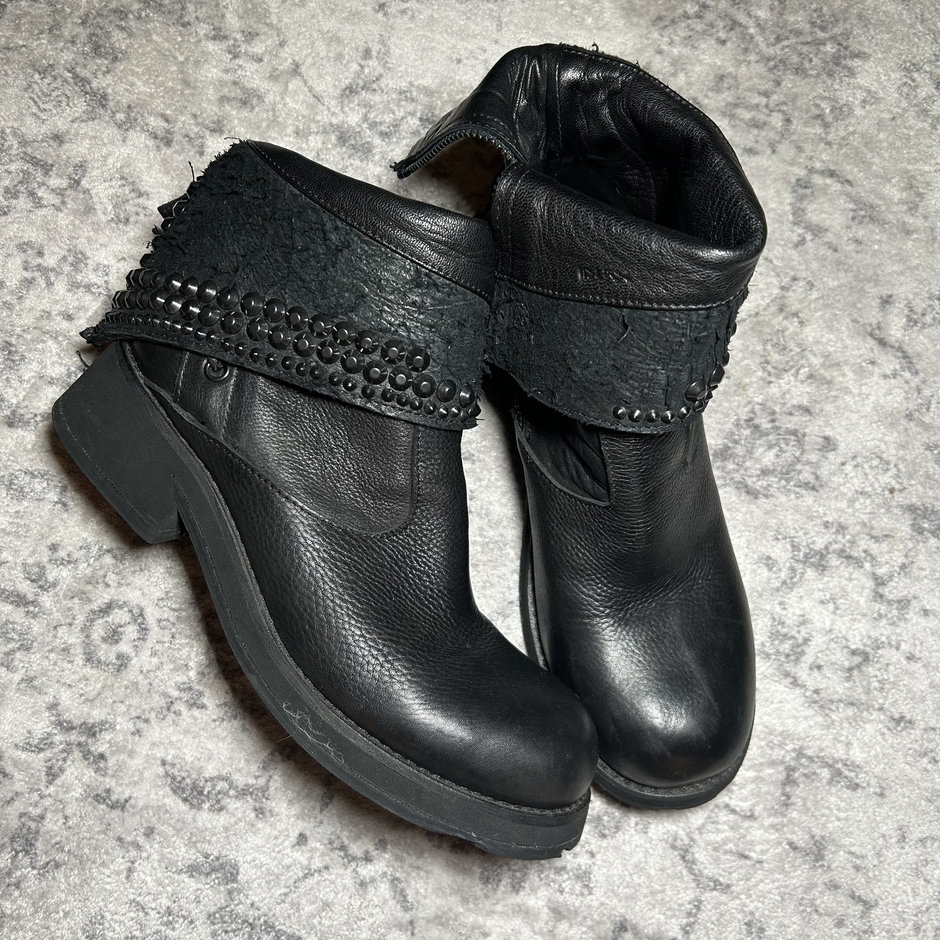 靴 00s leather boots kmrii ifsixwasnine lgb 14th Addiction × If Six Was Nine × KMRii Kmrii Crush Boots | Grailed