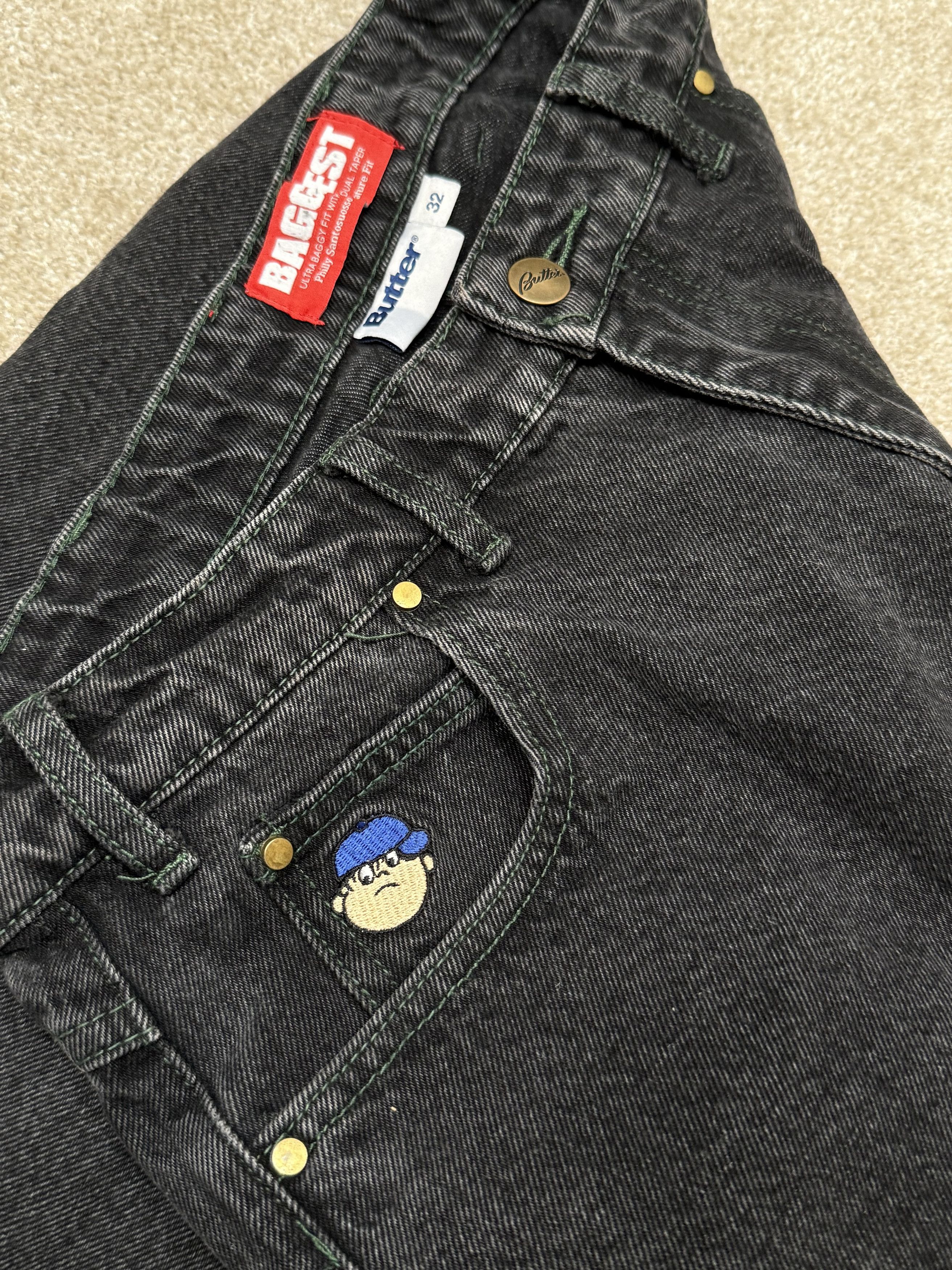 Butter Goods Butter Goods Santosuosso Denim Jeans | Washed Black Size US 32 / EU 48 - 3 Thumbnail