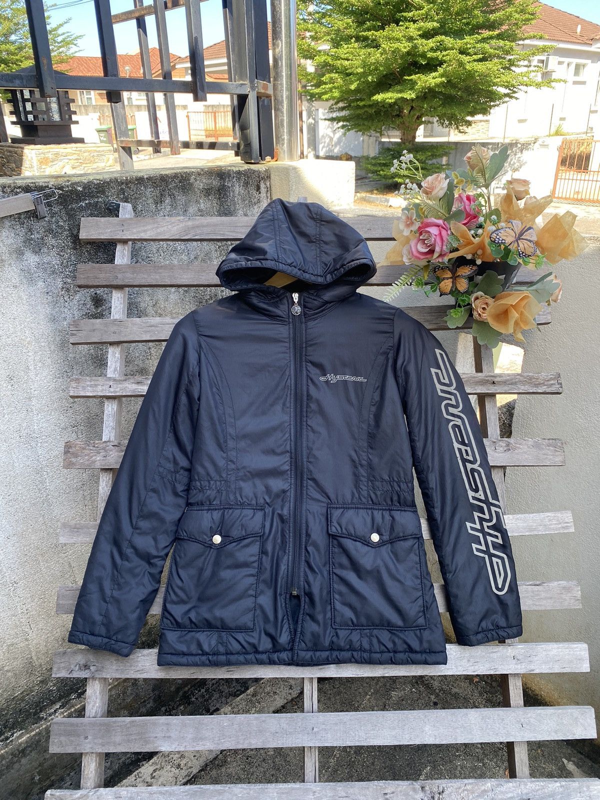 Hysteric Glamour Hysteric Glamour Spell Out Hooded Puffer Jacket Size S / US 4 / IT 40 - 3 Thumbnail