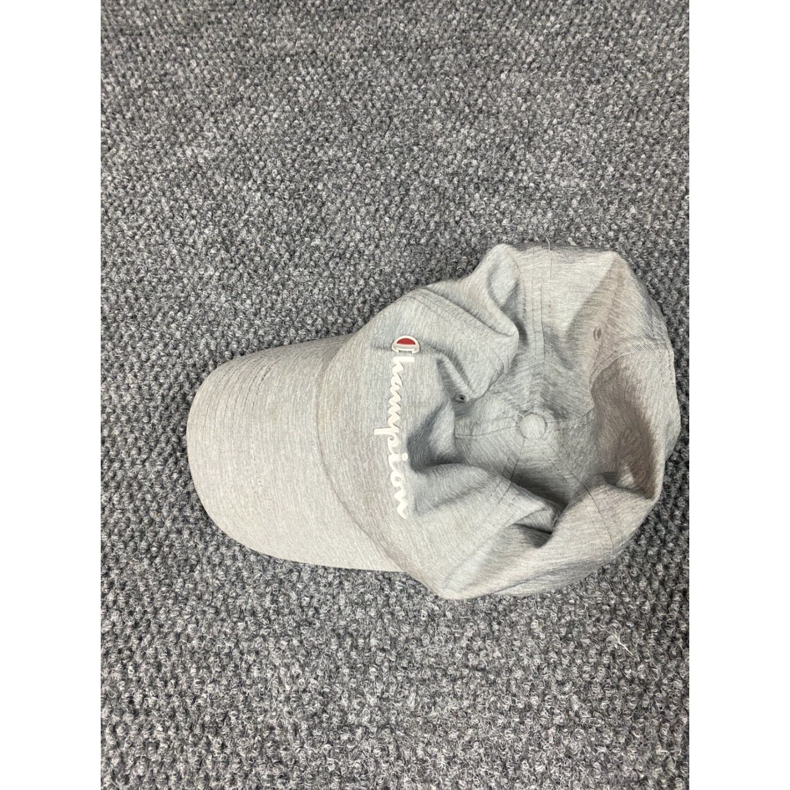 Champion Champion Hat Mens Gray Logo Canvas Cotton Snapback One Size Beige Beige? Hmm wait. Size ONE SIZE - 2 Thumbnail