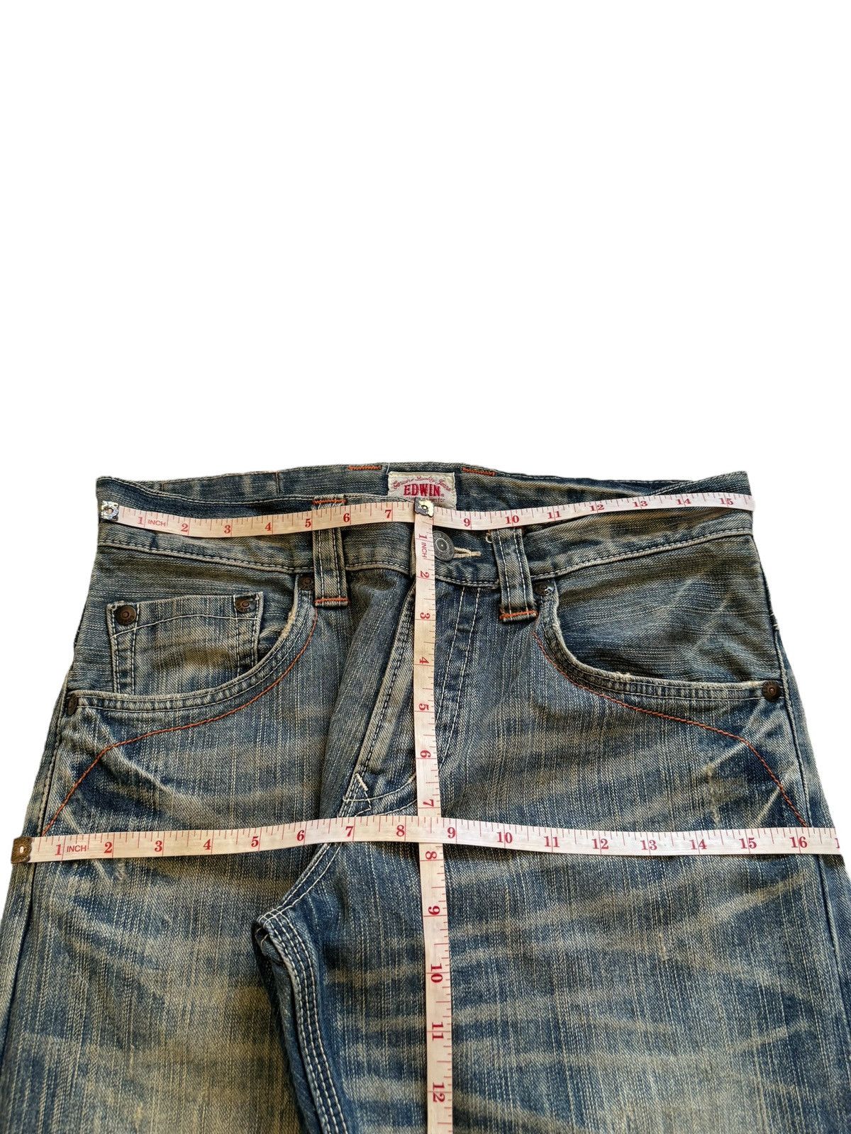 Edwin × Japanese Brand Exclusive Vintage Edwin Mud Wash Loose Baggy Jeans Size US 31 - 12 Thumbnail