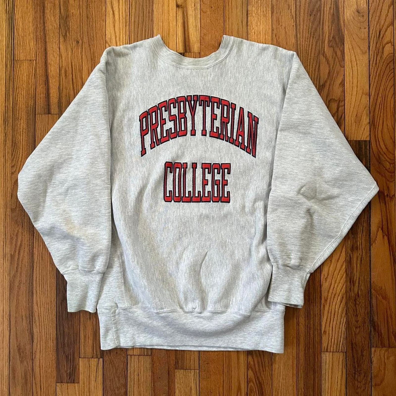 Champion × Vintage VTG Champion Reverse Weave Presbyterian College Crewneck XL Size US XL / EU 56 / 4 - 1 Thumbnail