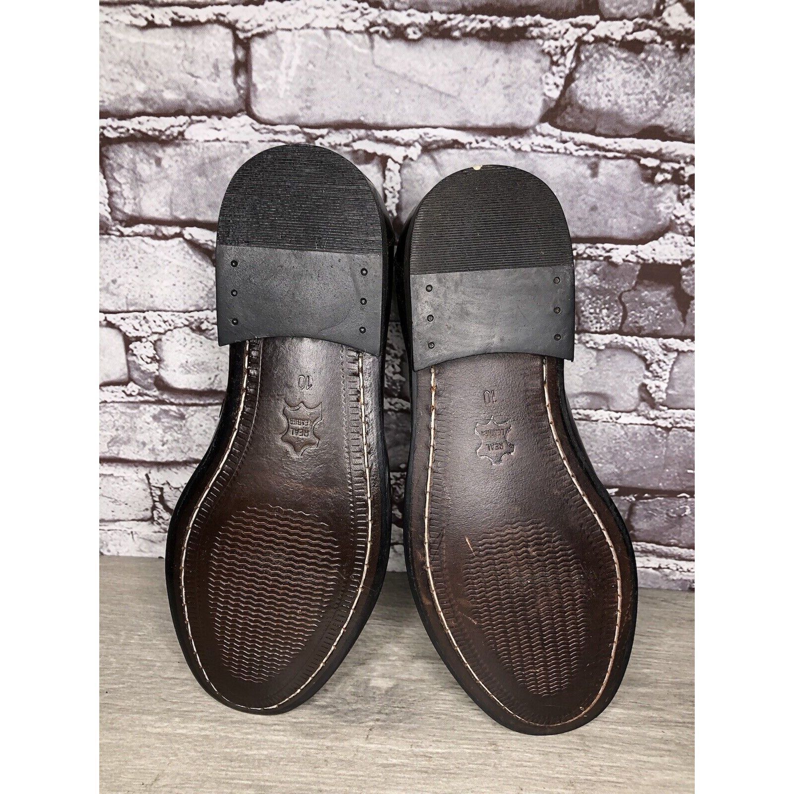 Other Clifford James Brown Leather Slip On Dress Loafers Shoes Men Size US 10 / EU 43 - 16 Thumbnail